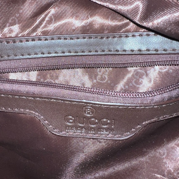 Gucci Beige and Green Backpack with Red Stripes - Picture 9 of 10